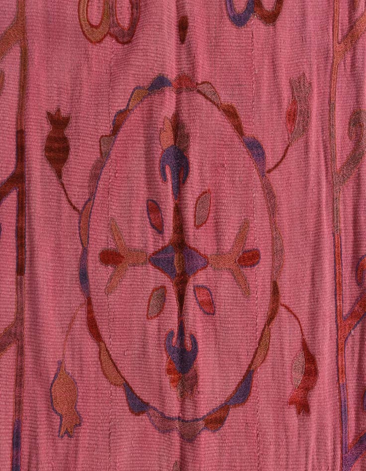 Detail image of  5' 8 x 7' 7  Hand Woven Kilim Suzani Wool Rug