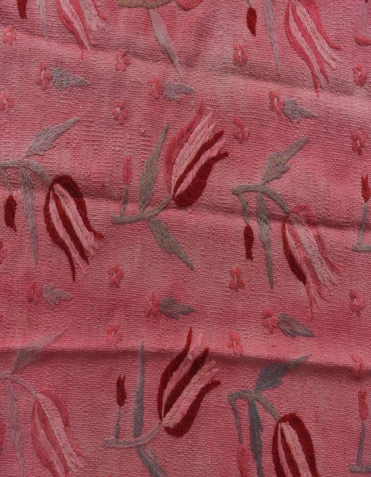 Detail image of  5' 3 x 7' 5  Hand Woven Kilim Suzani Wool Rug