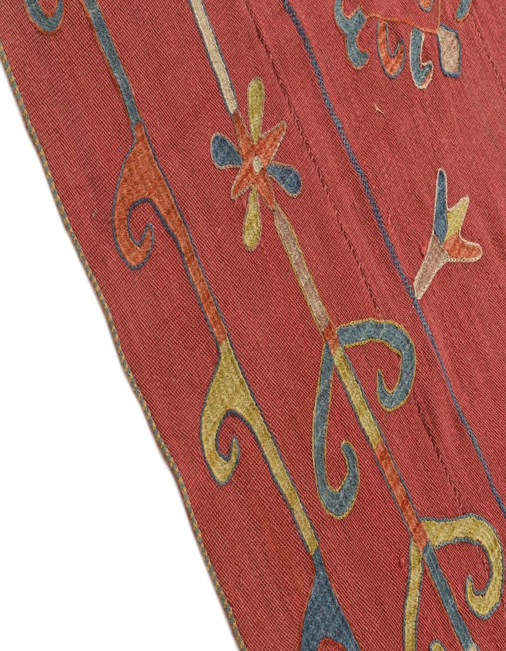 Detail image of  5' 9 x 7' 2  Hand Woven Kilim Suzani Wool Rug