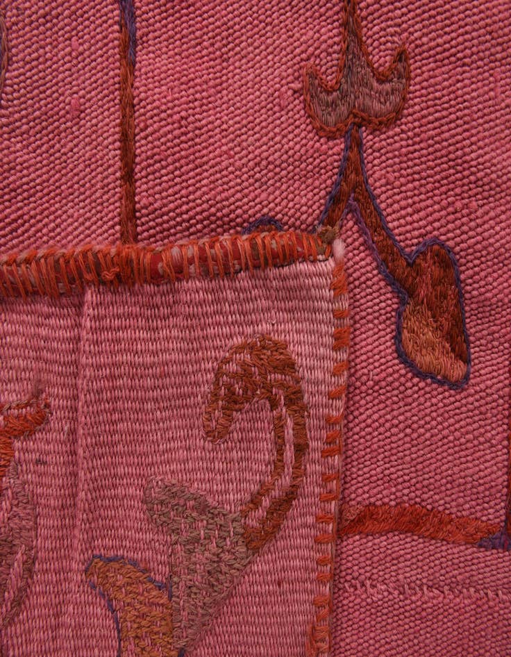 Detail image of  5' 6 x 7' 7  Hand Woven Kilim Suzani Wool Rug