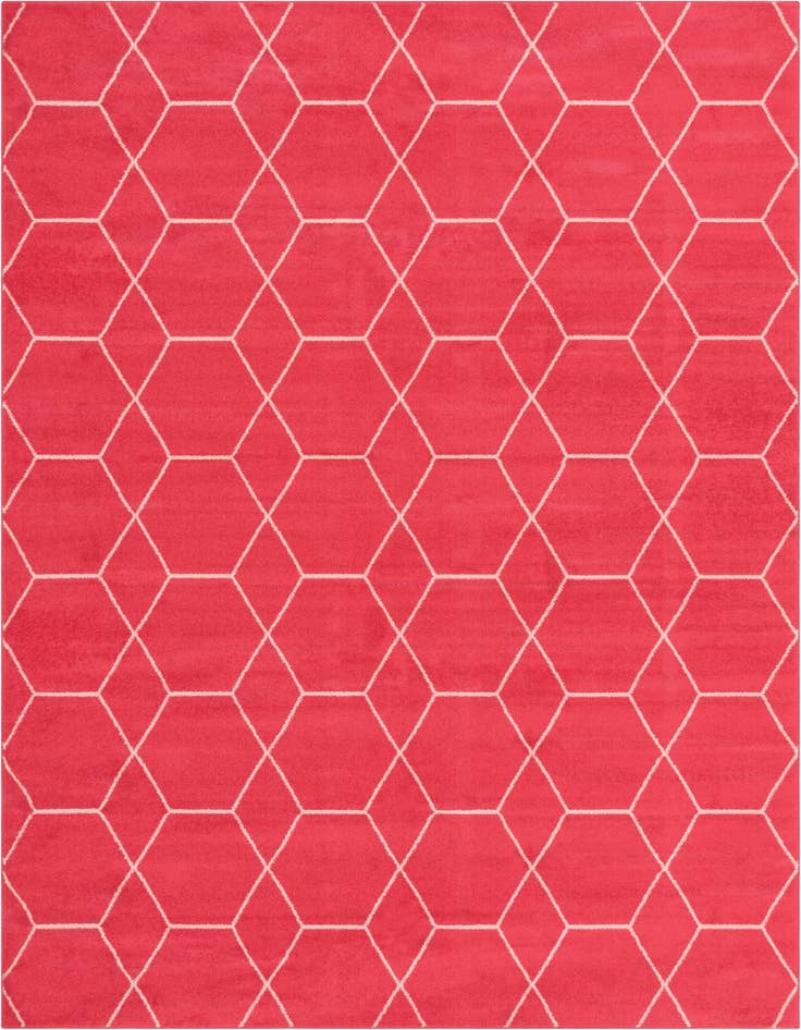 Detail image of  10' x 14' Lattice Frieze Rug