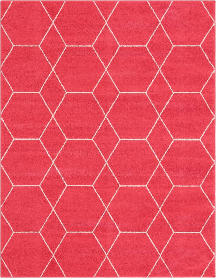 Detail image of  7' x 10' Lattice Frieze Rug