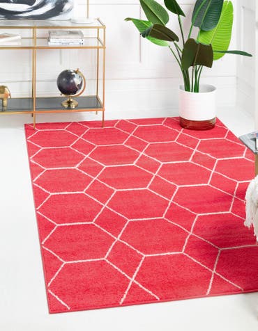  8' x 10' Lattice Frieze Rug