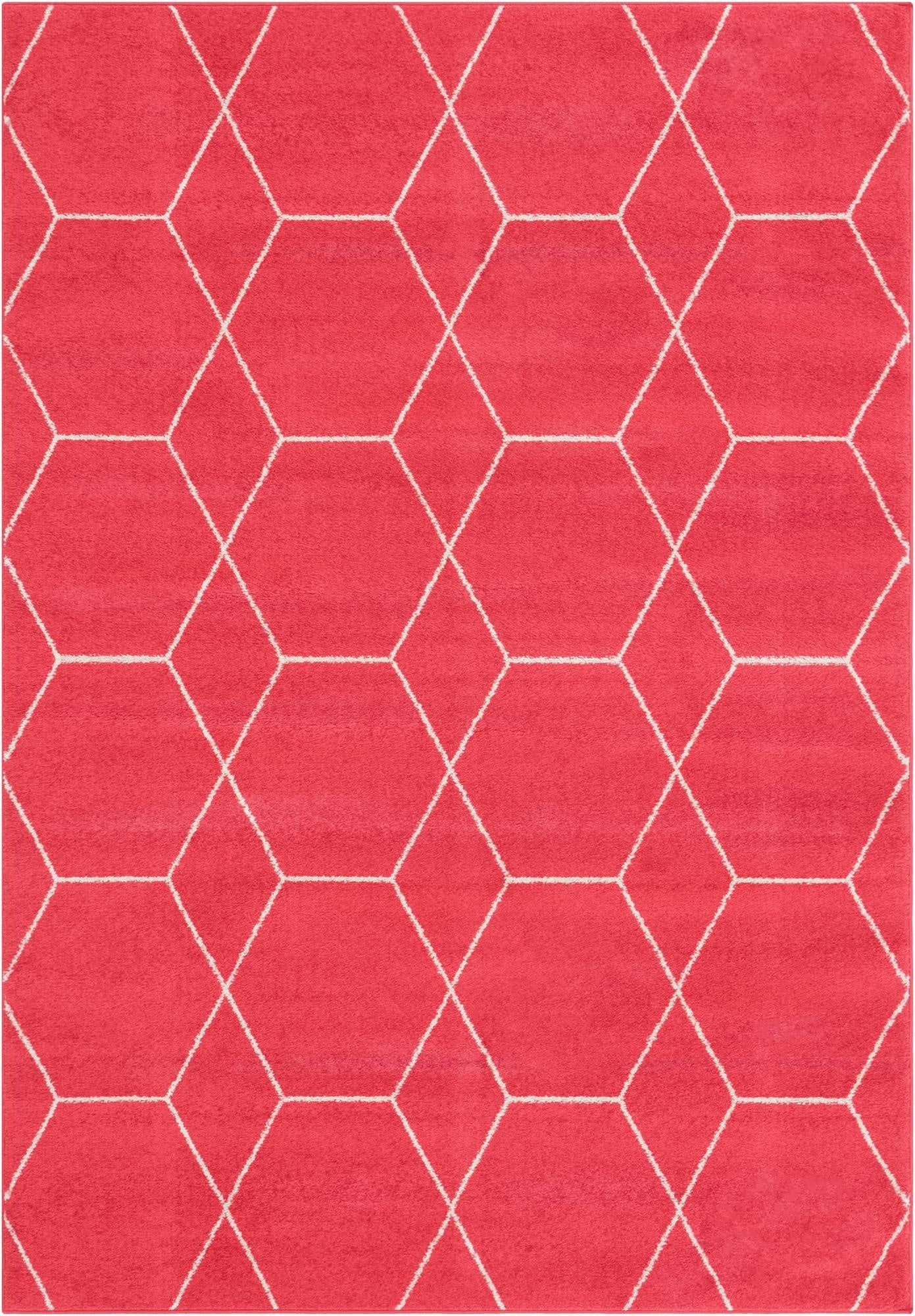  7' x 10' Lattice Frieze Rug