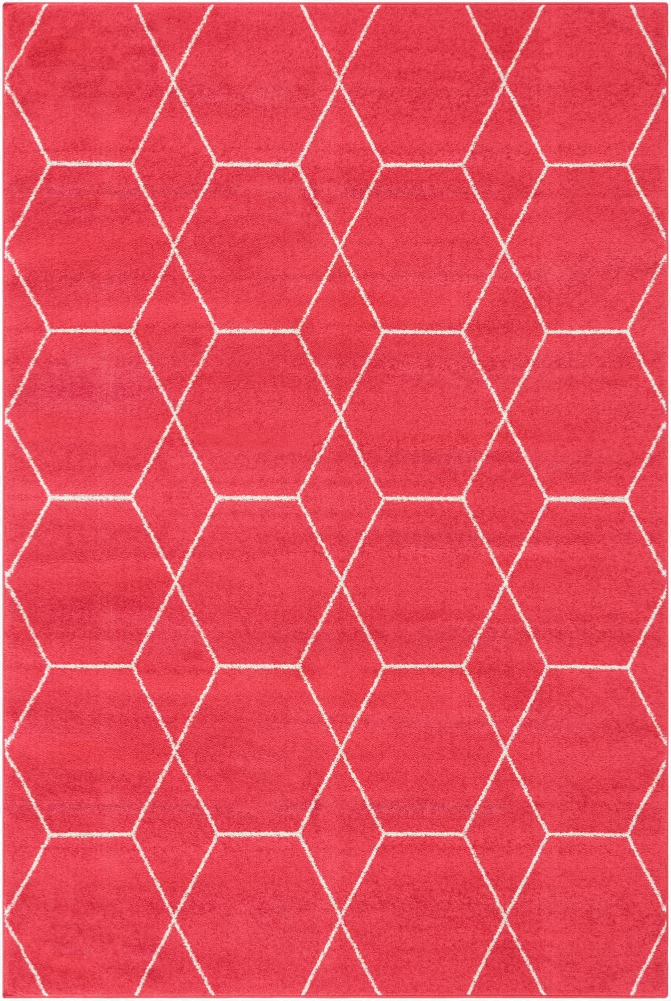  4' x 6' Lattice Frieze Rug