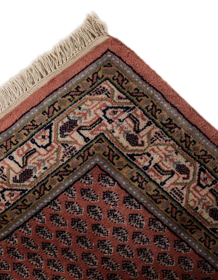 Detail image of  3' 1 x 5' 1  Hand Knotted Mir Wool Rug