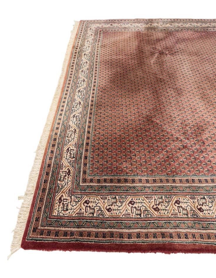 Detail image of  6' 7 x 9' 9  Hand Knotted Mir Wool Rug