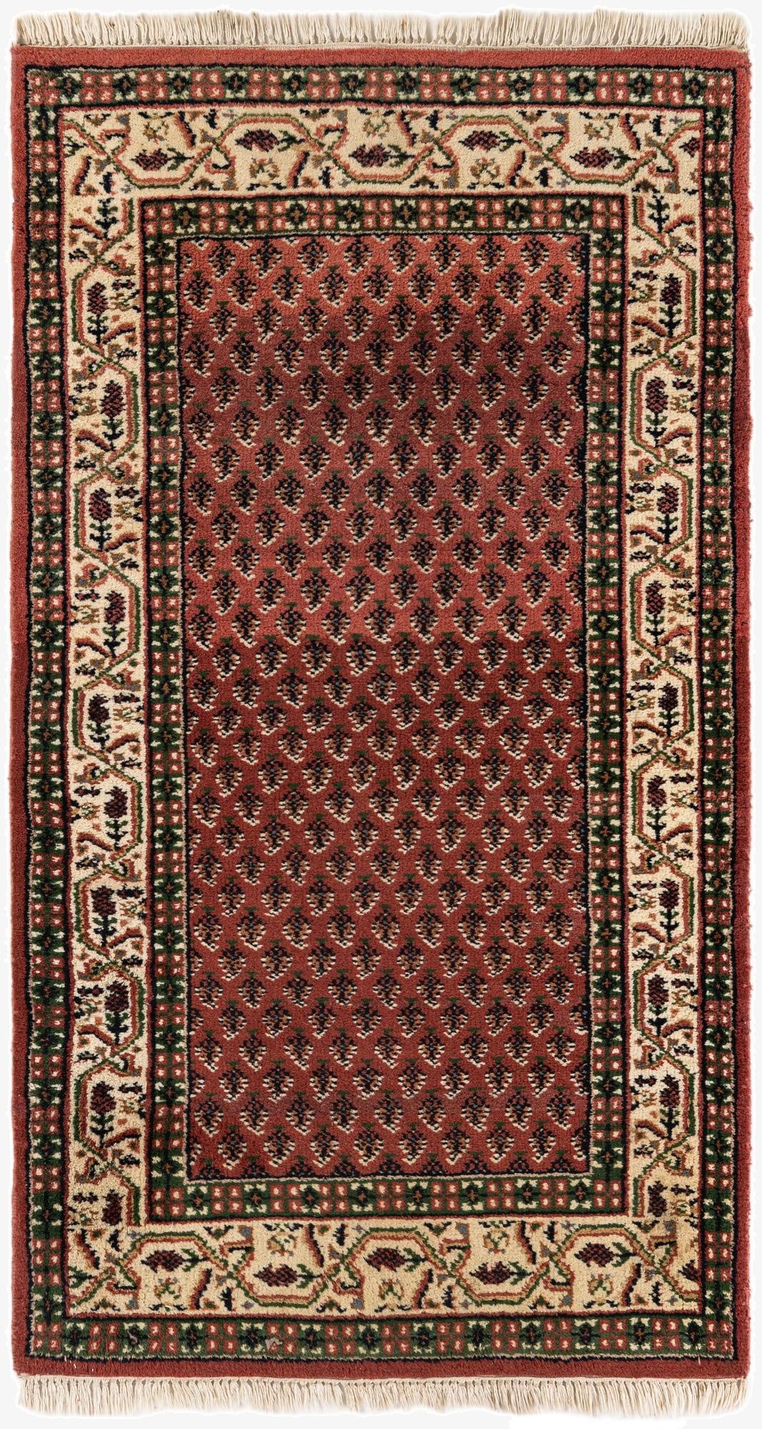  3' x 5' 4  Hand Knotted Mir Wool Rug