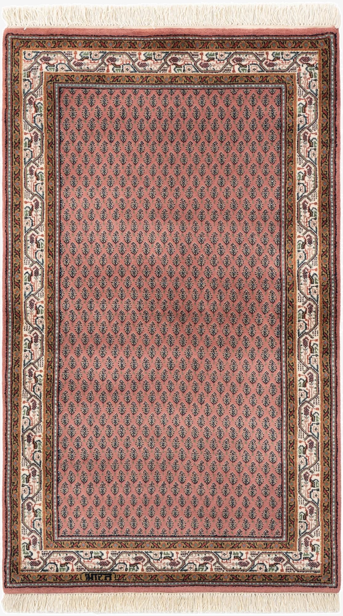  3' x 5' 1  Hand Knotted Mir Wool Rug
