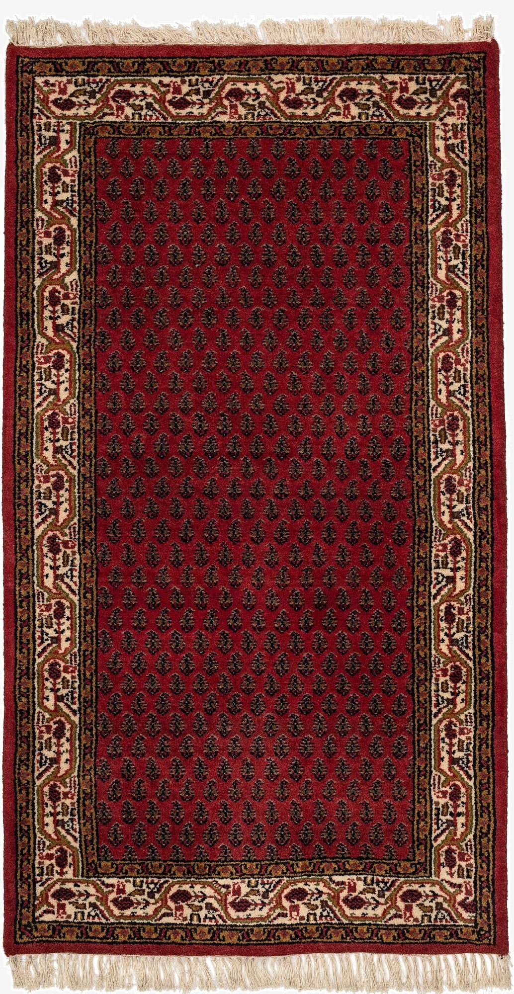  3' x 5' 4  Hand Knotted Mir Wool Rug