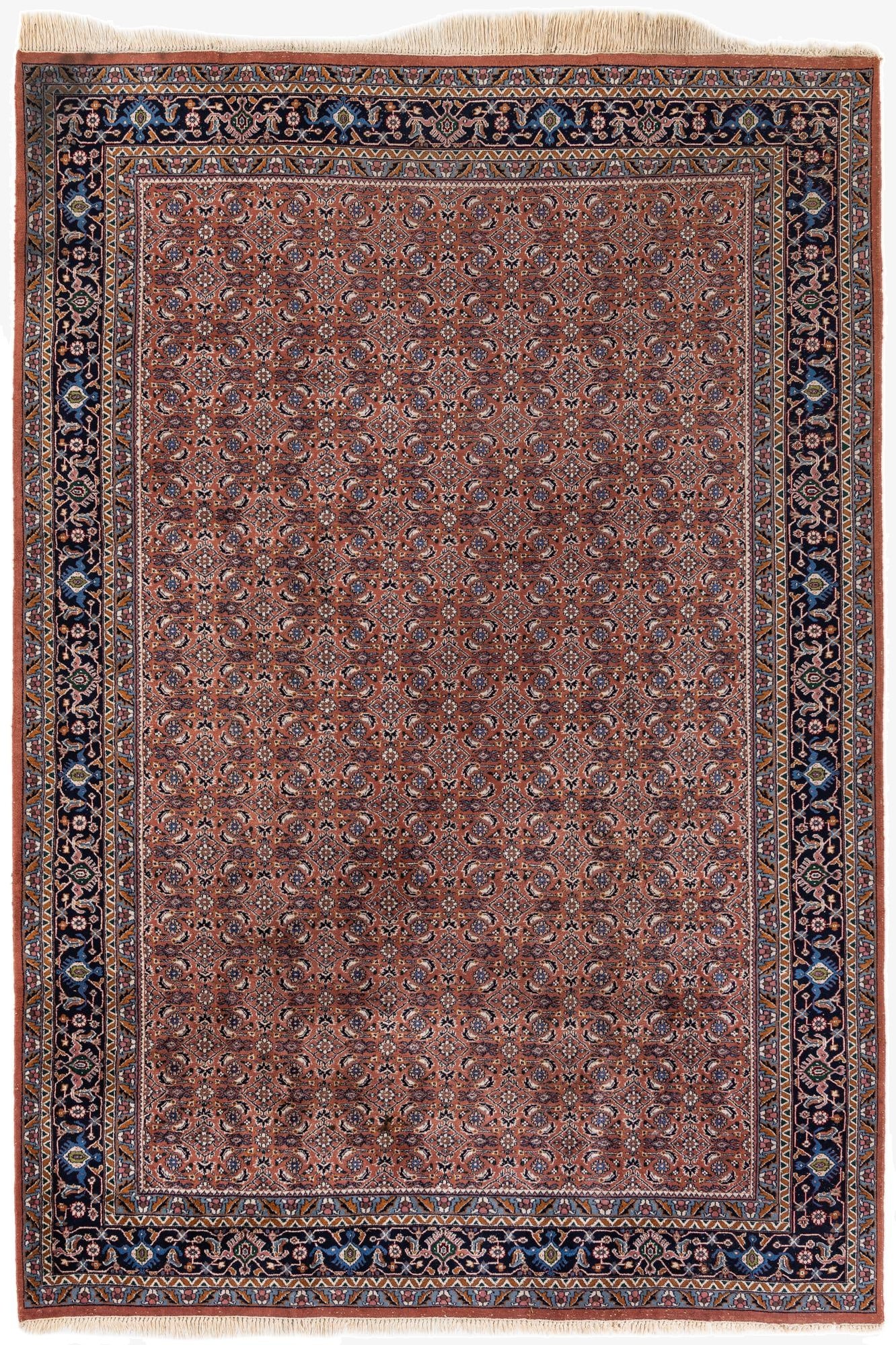  6' 6 x 9' 6  Hand Knotted Mir Wool Rug