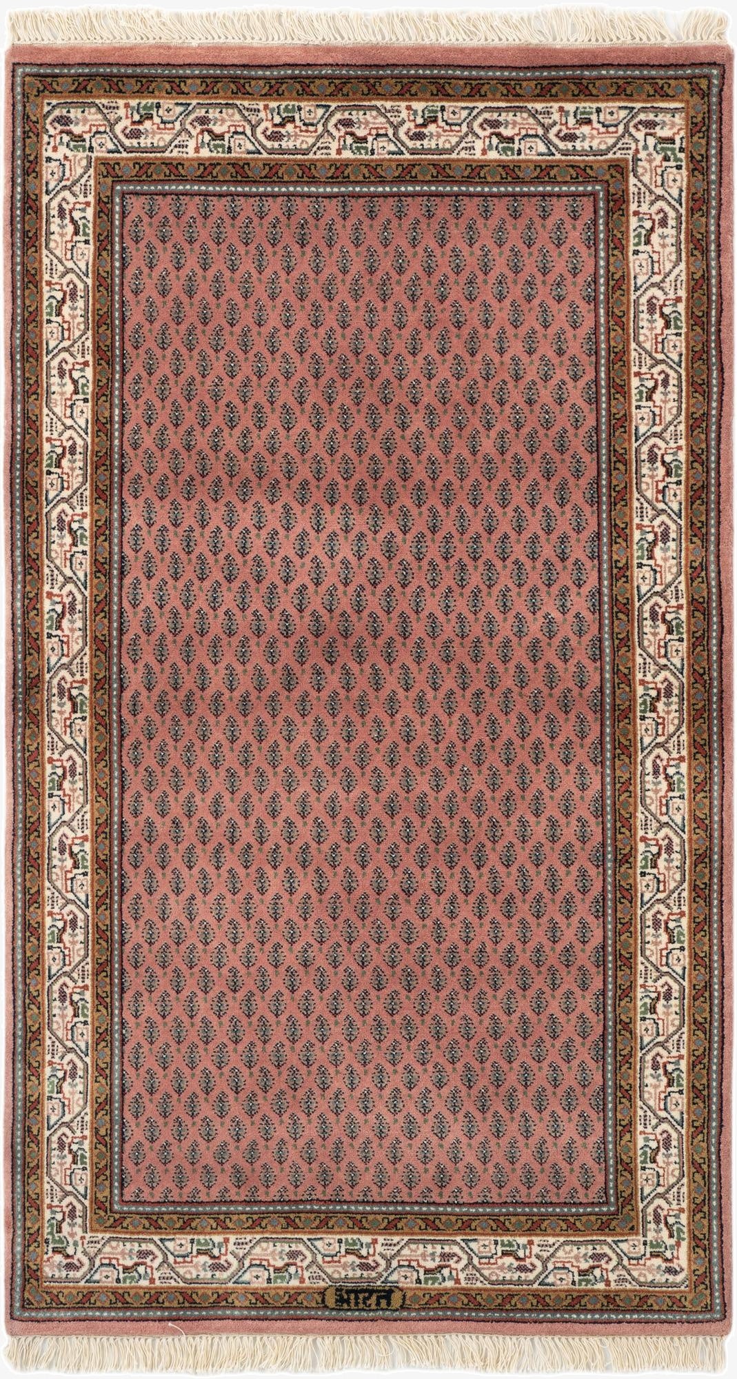  3' x 5' 4  Hand Knotted Mir Wool Rug