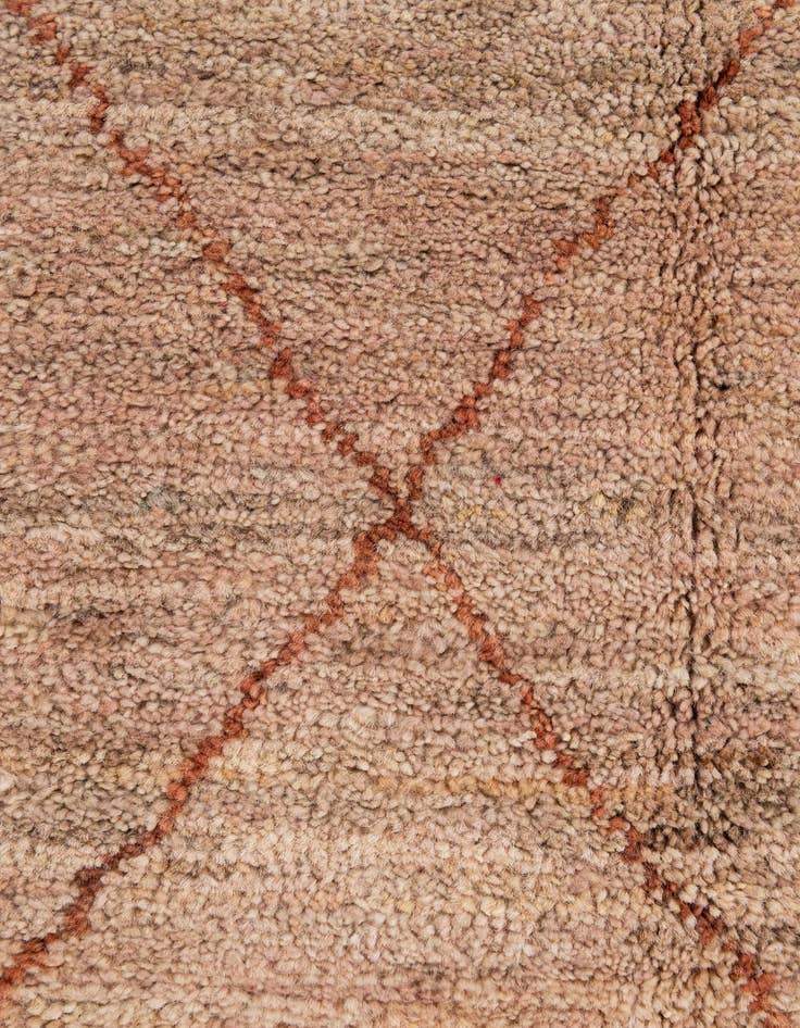 Detail image of  4' 7 x 6' 7  Hand Knotted Moroccan Wool Rug