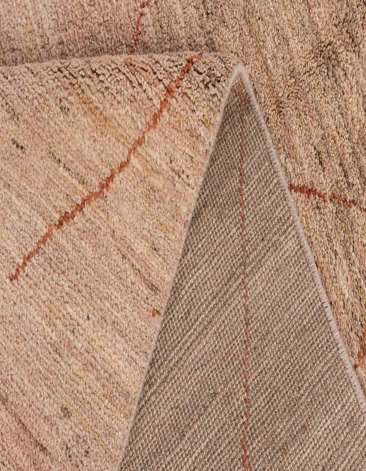 Detail image of  4' 7 x 6' 7  Hand Knotted Moroccan Wool Rug