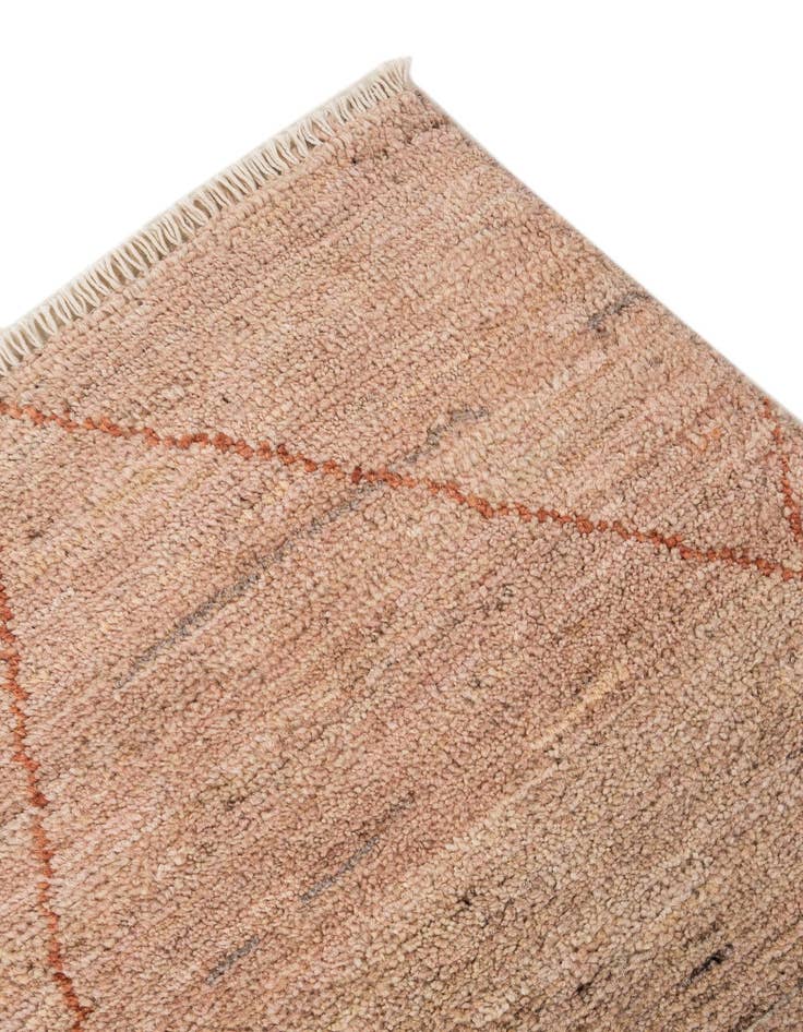 Detail image of  4' 7 x 6' 7  Hand Knotted Moroccan Wool Rug