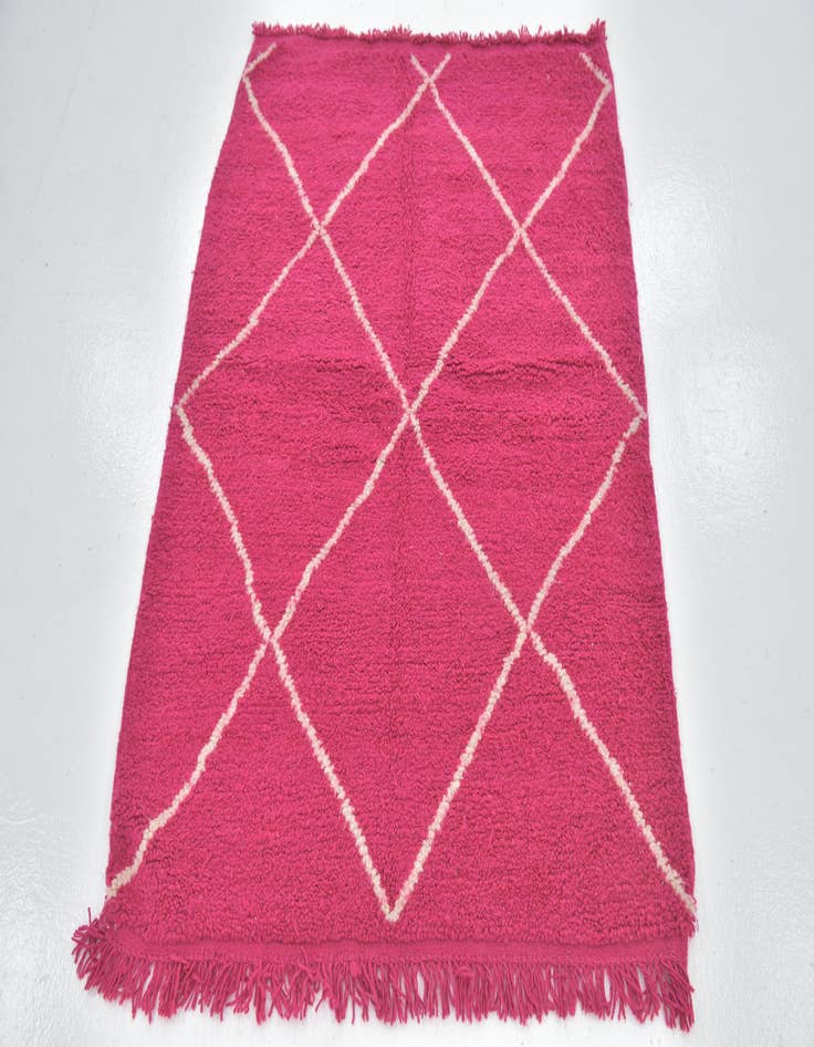 Detail image of  4' x 5' 2  Hand Knotted Moroccan Wool Rug