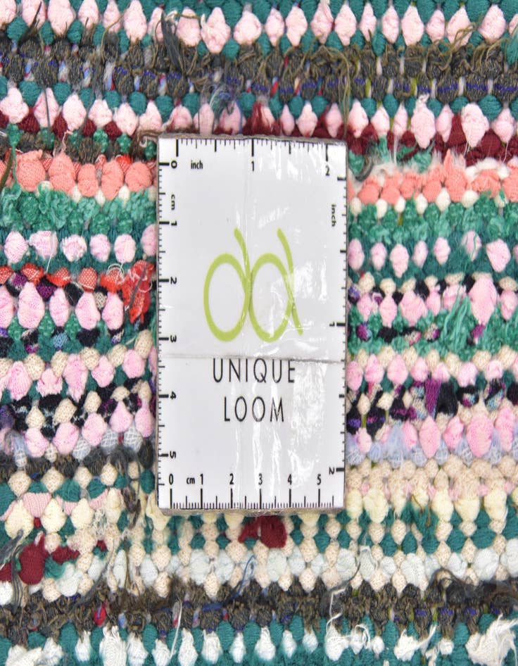 Detail image of  4' 6 x 8'  Hand Knotted Moroccan Wool Rug