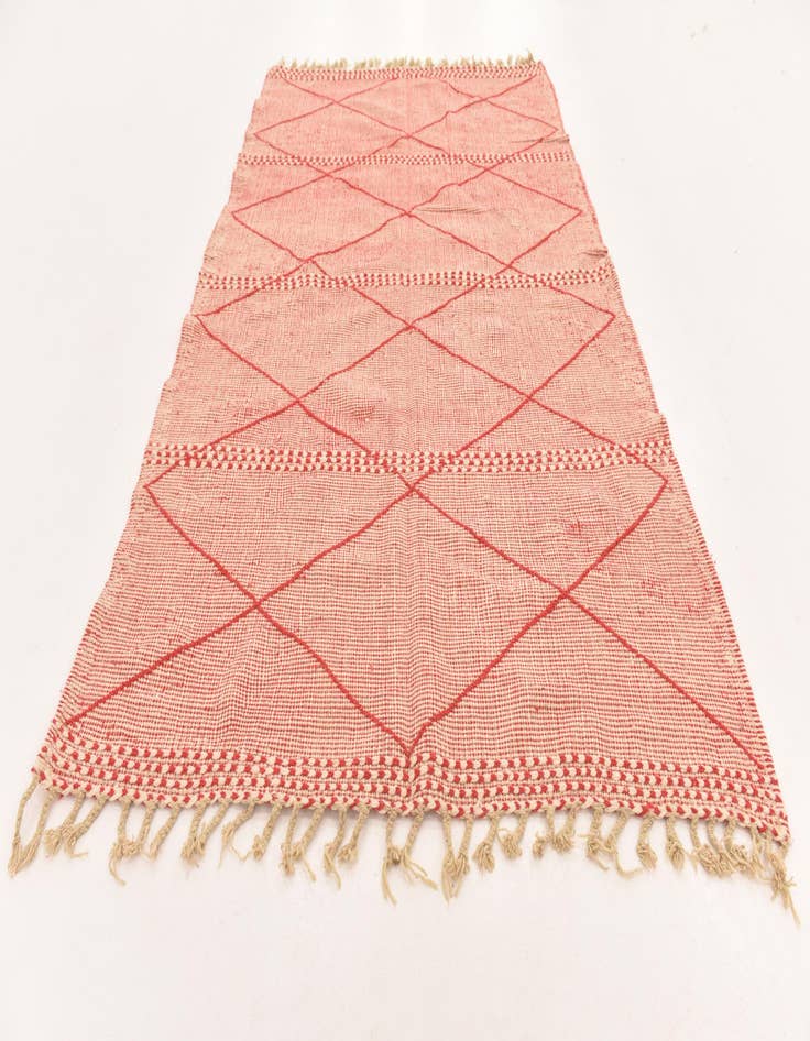 Detail image of  6' 2 x 9' 9  Hand Knotted Moroccan Wool Rug