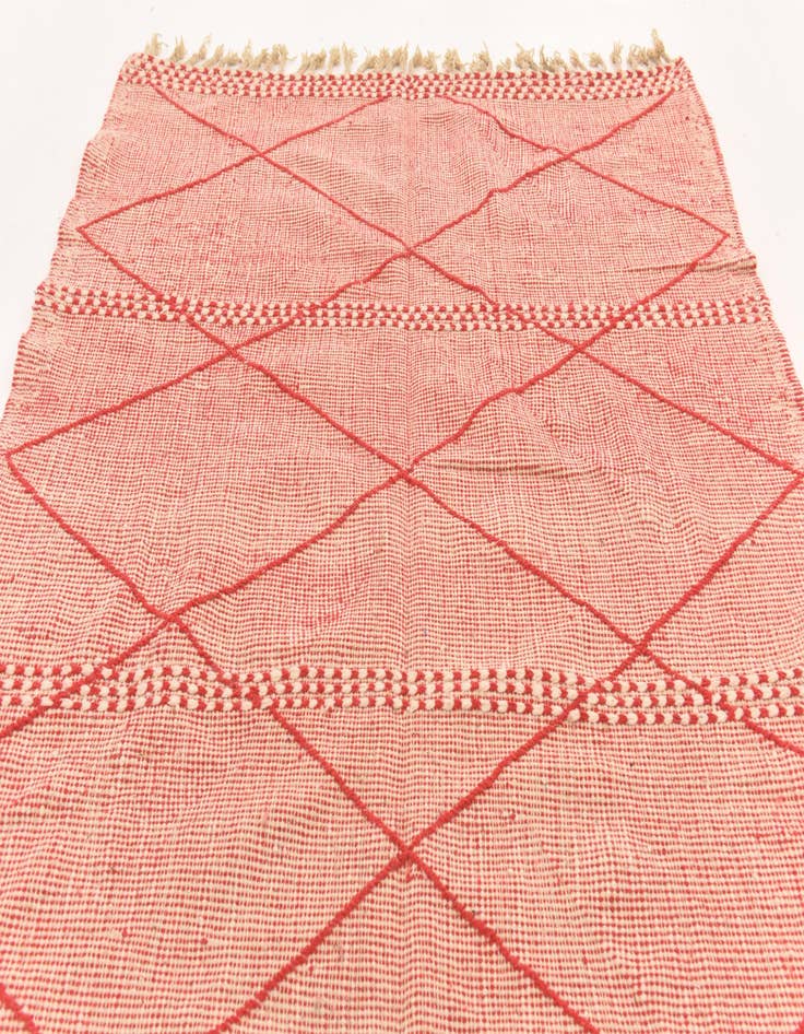 Detail image of  6' 2 x 9' 9  Hand Knotted Moroccan Wool Rug