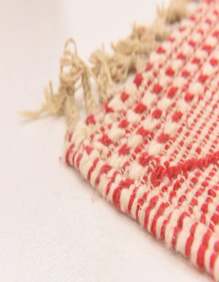 Detail image of  6' 2 x 9' 9  Hand Knotted Moroccan Wool Rug