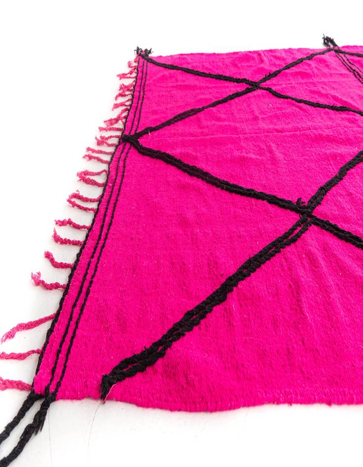 Detail image of  7' x 9' 9  Hand Knotted Moroccan Wool Rug