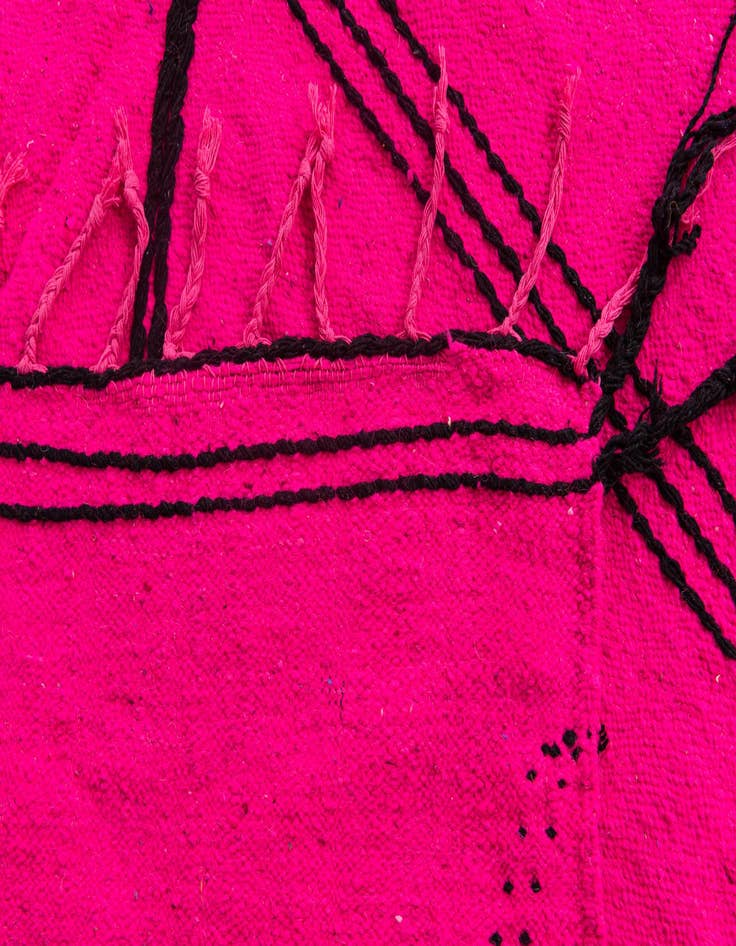 Detail image of  7' x 9' 9  Hand Knotted Moroccan Wool Rug