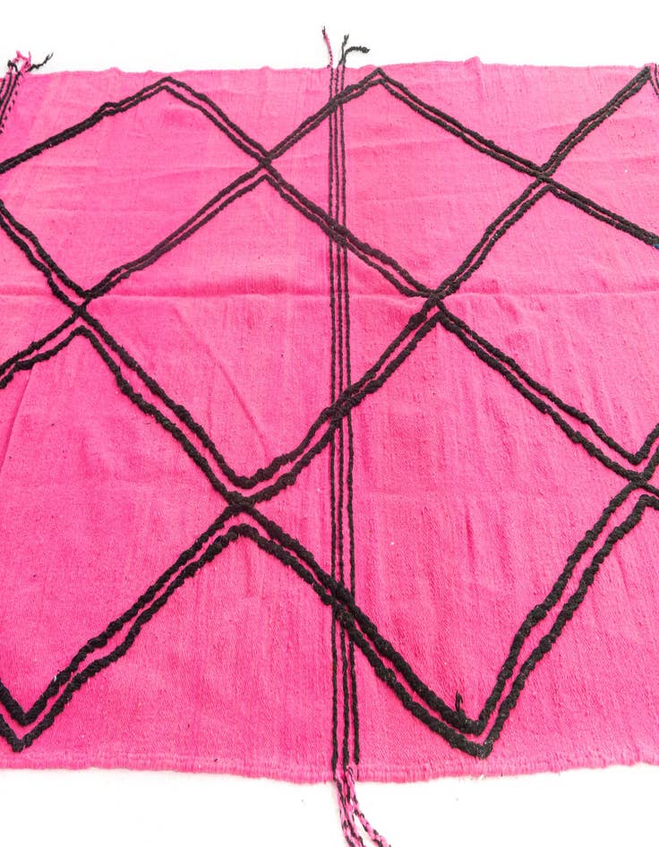 Detail image of  7' x 9' 6  Hand Knotted Moroccan Wool Rug