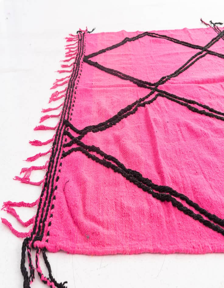 Detail image of  7' x 9' 6  Hand Knotted Moroccan Wool Rug