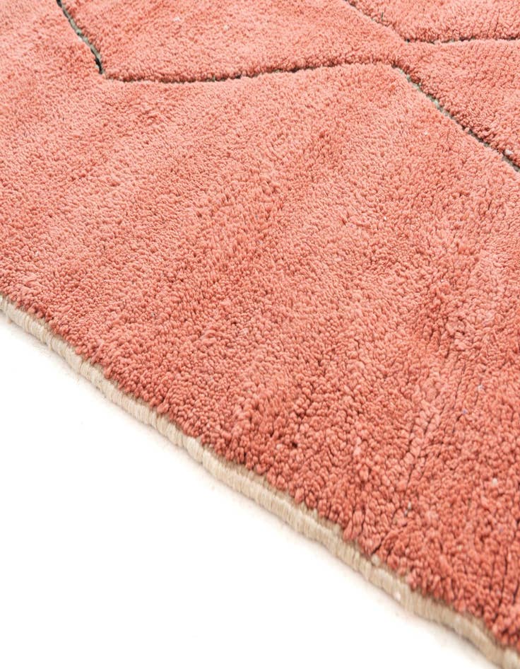 Detail image of  5' 8 x 8'  Hand Knotted Moroccan Wool Rug