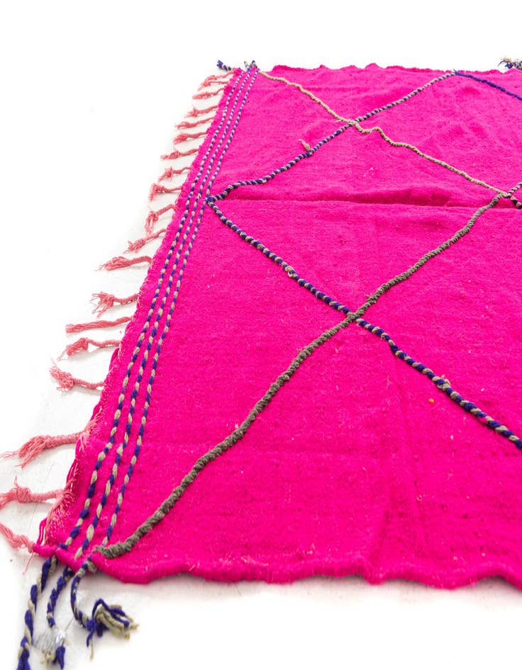 Detail image of  6' 5 x 10'  Hand Knotted Moroccan Wool Rug