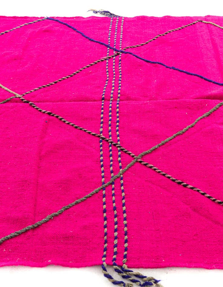 Detail image of  6' 5 x 10'  Hand Knotted Moroccan Wool Rug