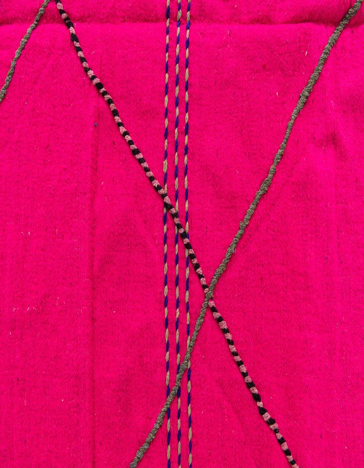 Detail image of  6' 5 x 10'  Hand Knotted Moroccan Wool Rug