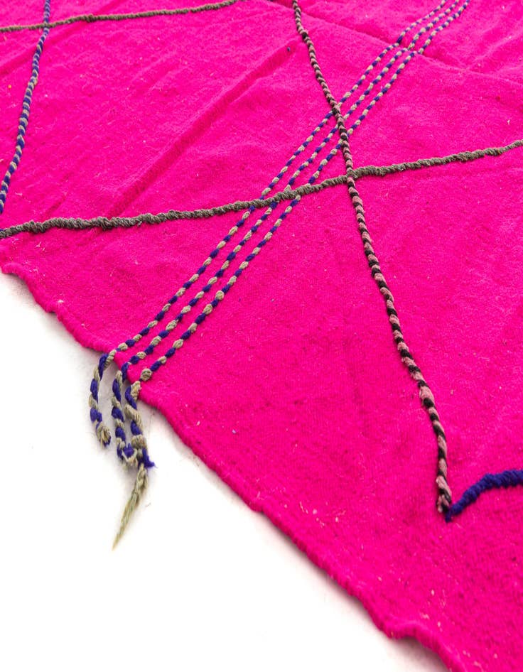 Detail image of  6' 5 x 10'  Hand Knotted Moroccan Wool Rug