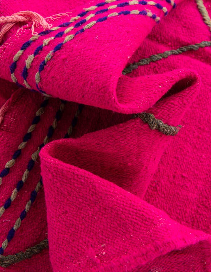 Detail image of  6' 5 x 10'  Hand Knotted Moroccan Wool Rug