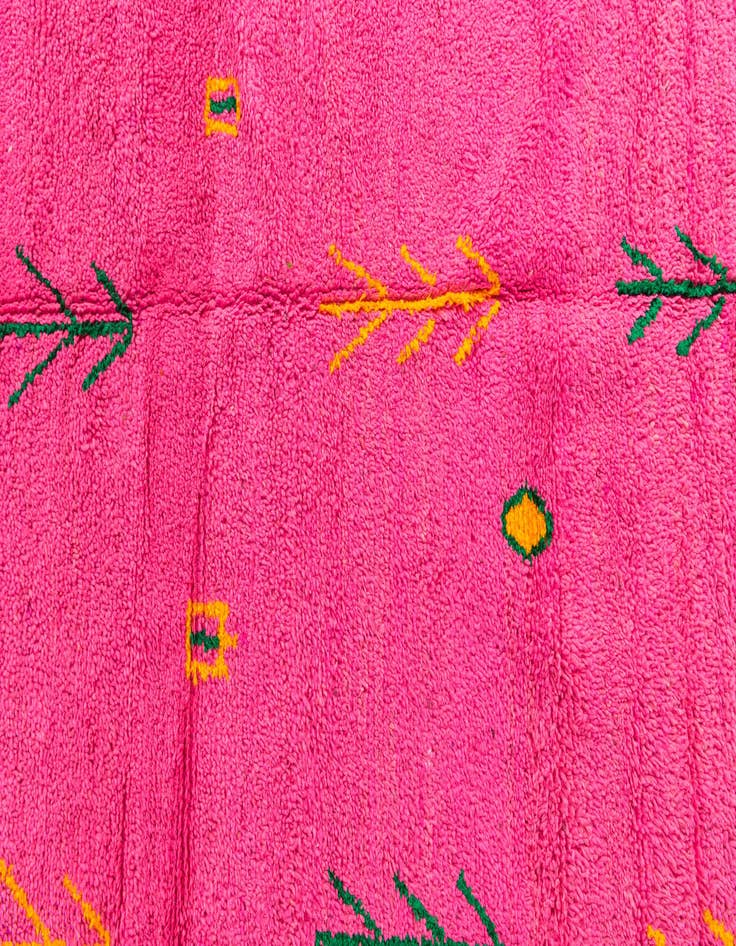 Detail image of  6' 3 x 9' 2  Hand Knotted Moroccan Wool Rug