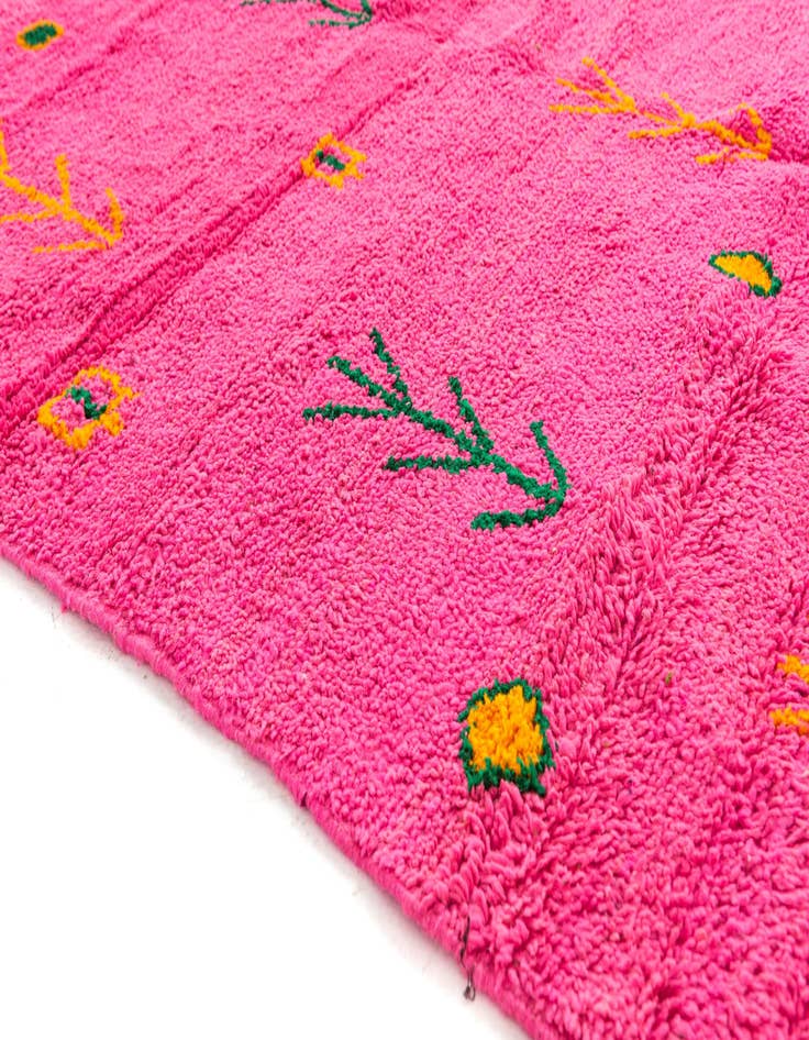 Detail image of  6' 3 x 9' 2  Hand Knotted Moroccan Wool Rug