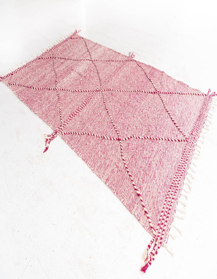 Detail image of  6' 2 x 9' 10  Hand Knotted Moroccan Wool Rug