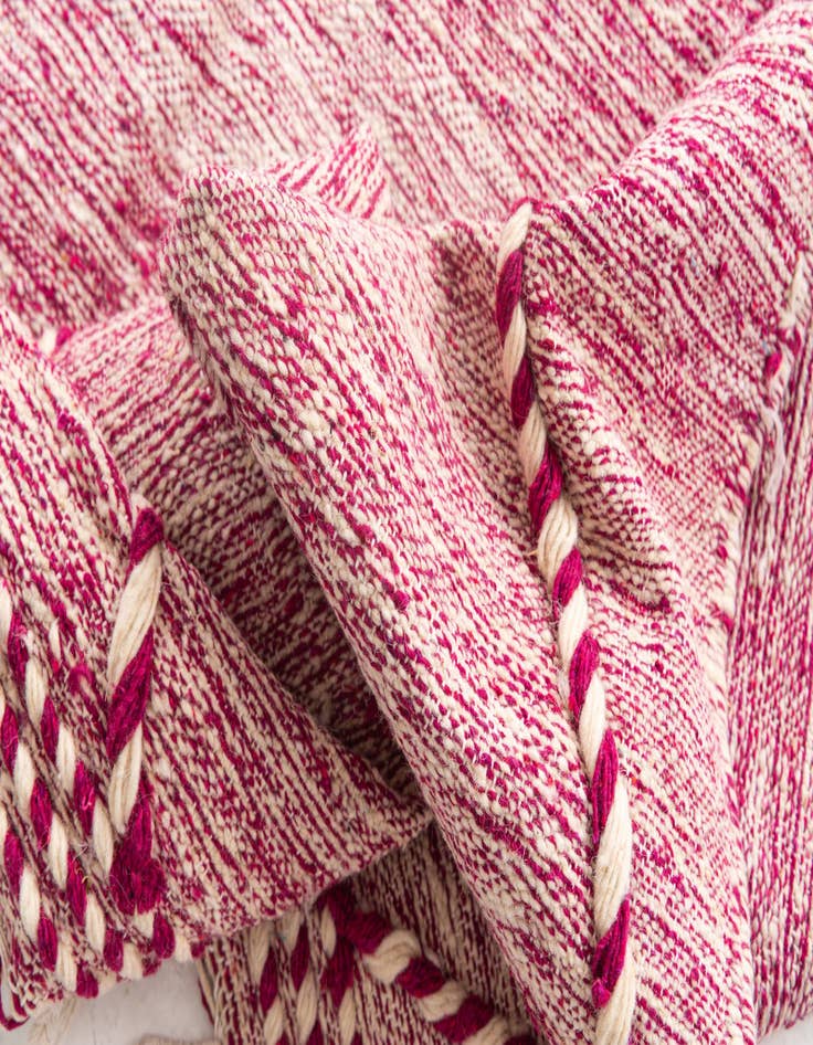 Detail image of  6' 2 x 9' 10  Hand Knotted Moroccan Wool Rug