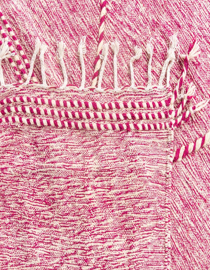 Detail image of  6' 2 x 9' 10  Hand Knotted Moroccan Wool Rug