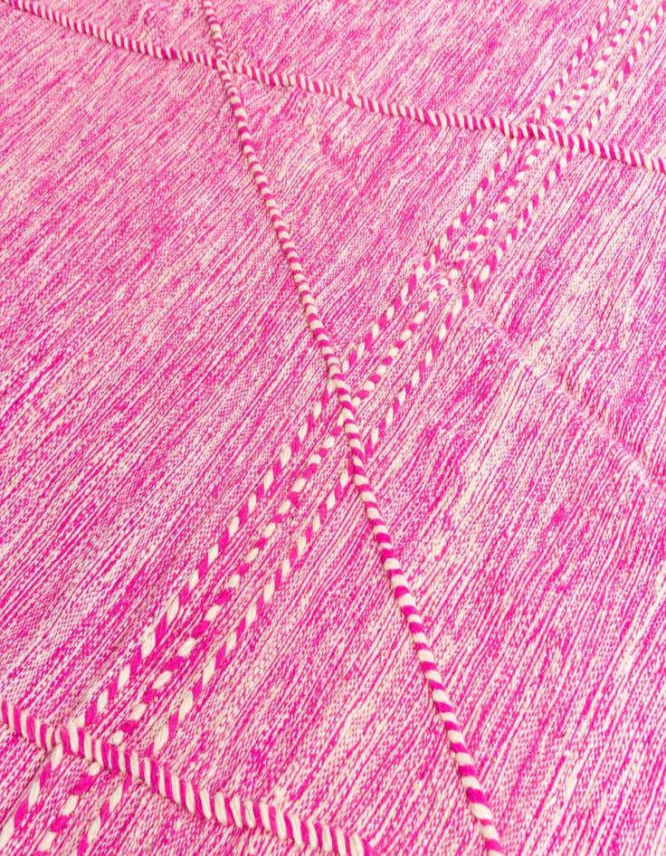 Detail image of  6' 7 x 10'  Hand Knotted Moroccan Wool Rug