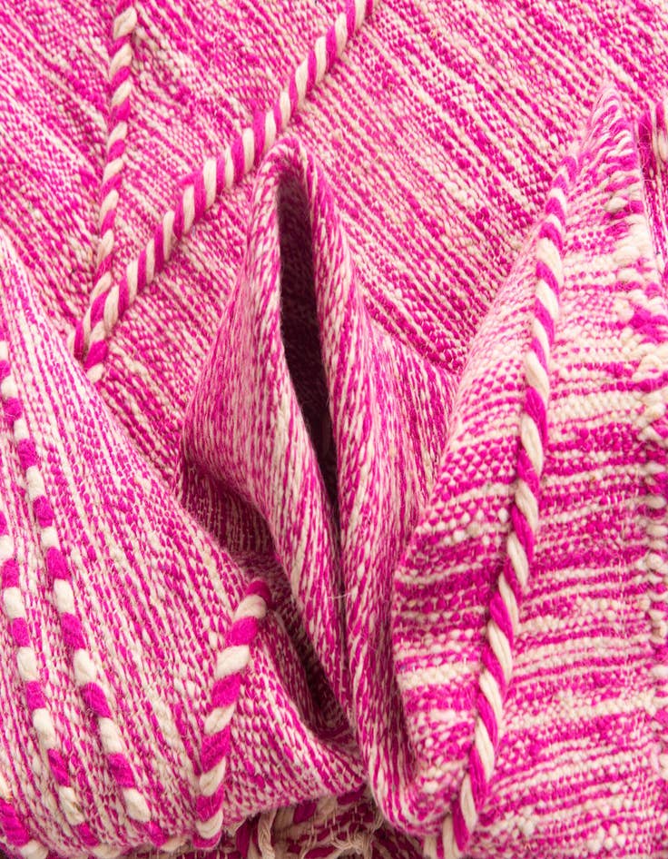 Detail image of  6' 7 x 10'  Hand Knotted Moroccan Wool Rug