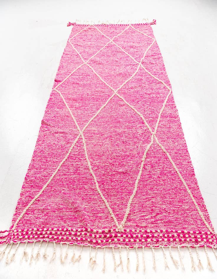 Detail image of  6' 4 x 10' 7  Hand Knotted Moroccan Wool Rug