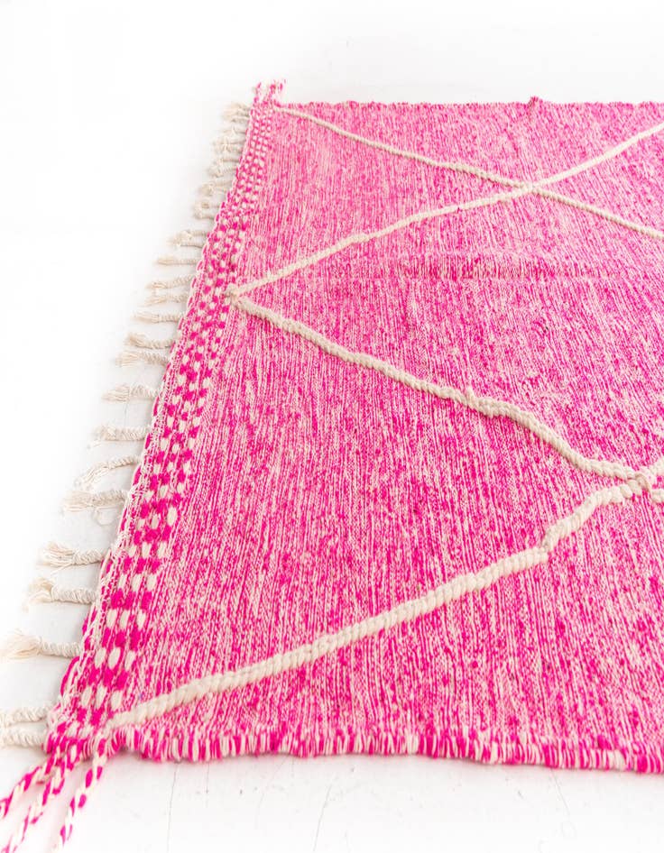 Detail image of  6' 4 x 10' 7  Hand Knotted Moroccan Wool Rug