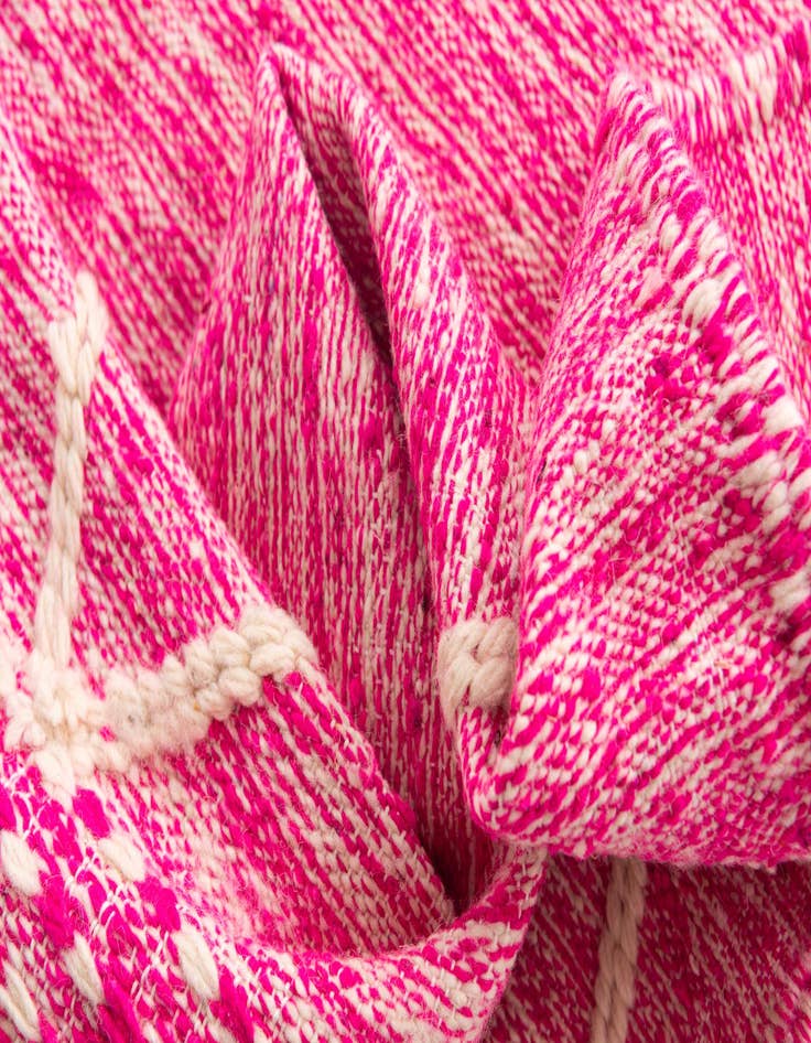 Detail image of  6' 4 x 10' 7  Hand Knotted Moroccan Wool Rug