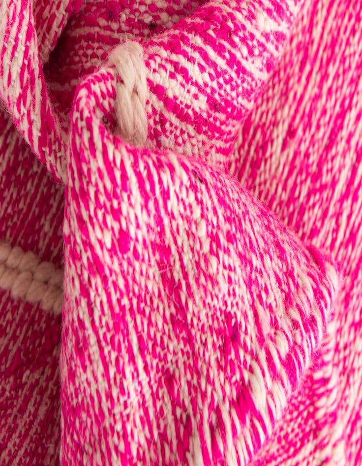 Detail image of  6' 4 x 10' 7  Hand Knotted Moroccan Wool Rug