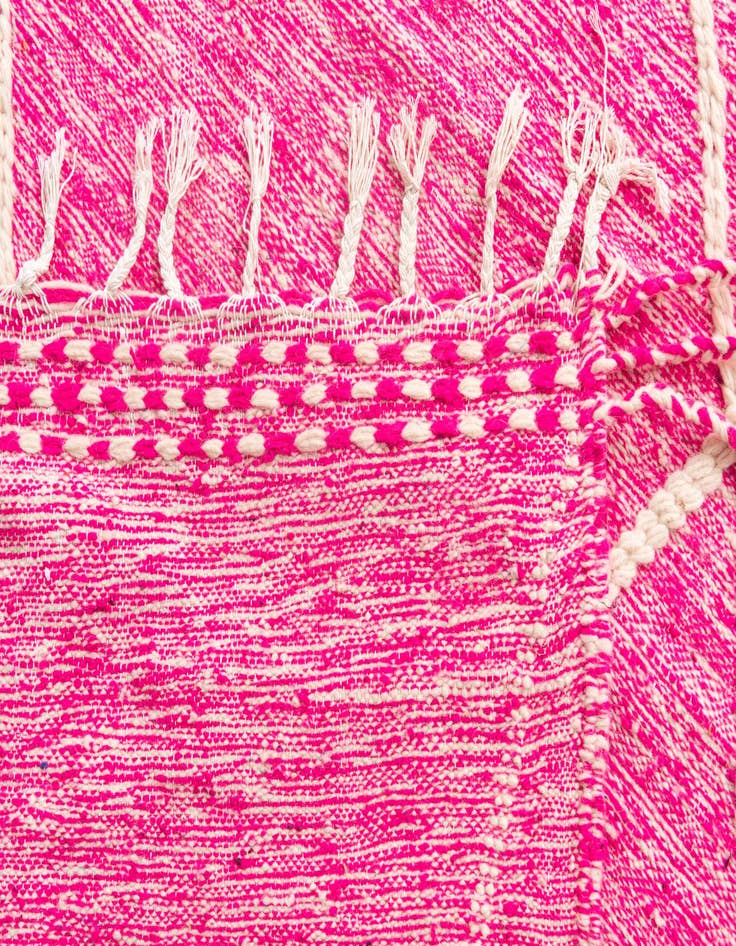 Detail image of  6' 4 x 10' 7  Hand Knotted Moroccan Wool Rug