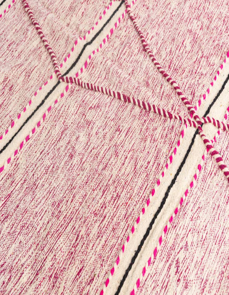 Detail image of  6' 10 x 9' 7  Hand Knotted Moroccan Wool Rug