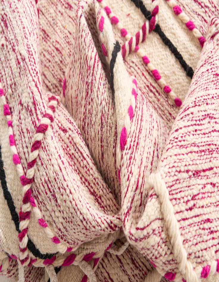 Detail image of  6' 10 x 9' 7  Hand Knotted Moroccan Wool Rug