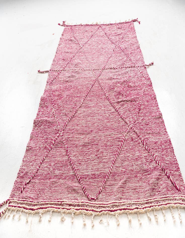 Detail image of  6' 2 x 10' 4  Hand Knotted Moroccan Wool Rug