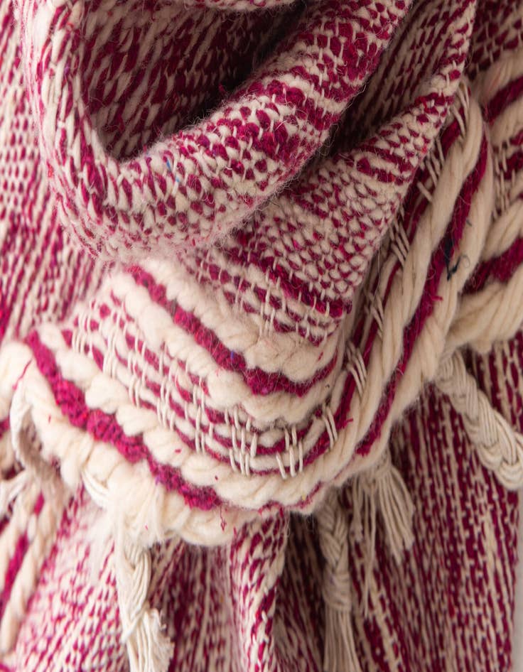 Detail image of  6' 2 x 10' 4  Hand Knotted Moroccan Wool Rug